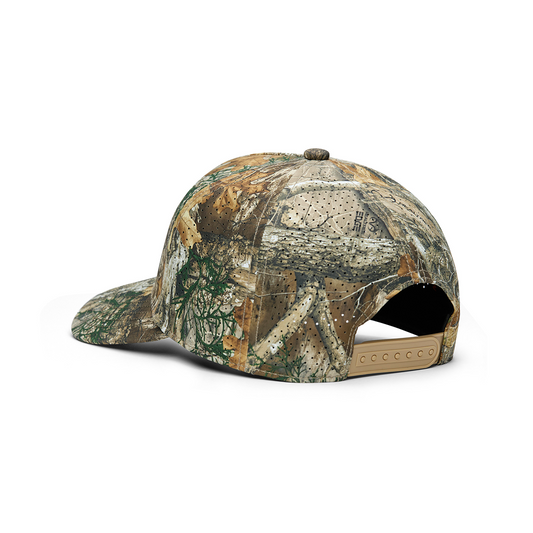 Webb Western Realtree EDGE® (Original) cap, rear angle showing the adjustable snapback closure