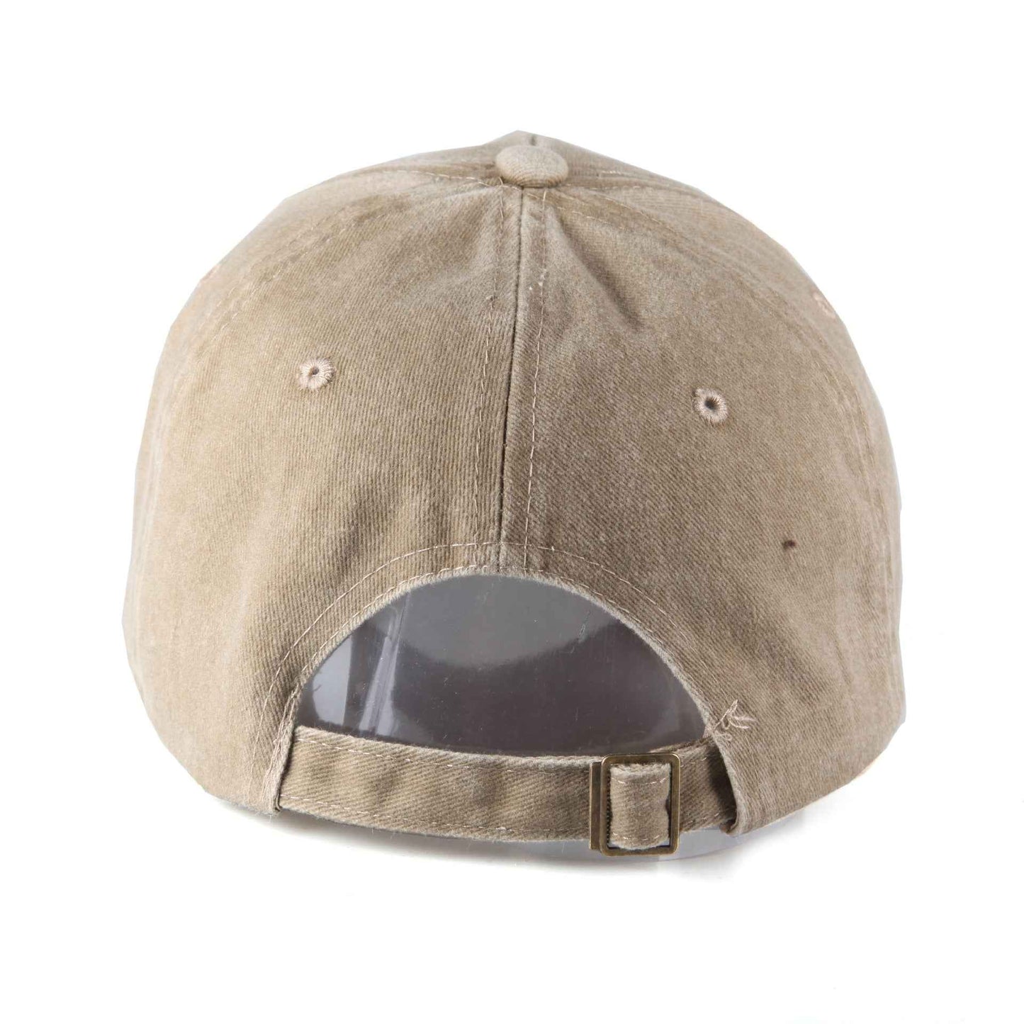 Embroidered Stitching Washed Cotton Baseball Hat