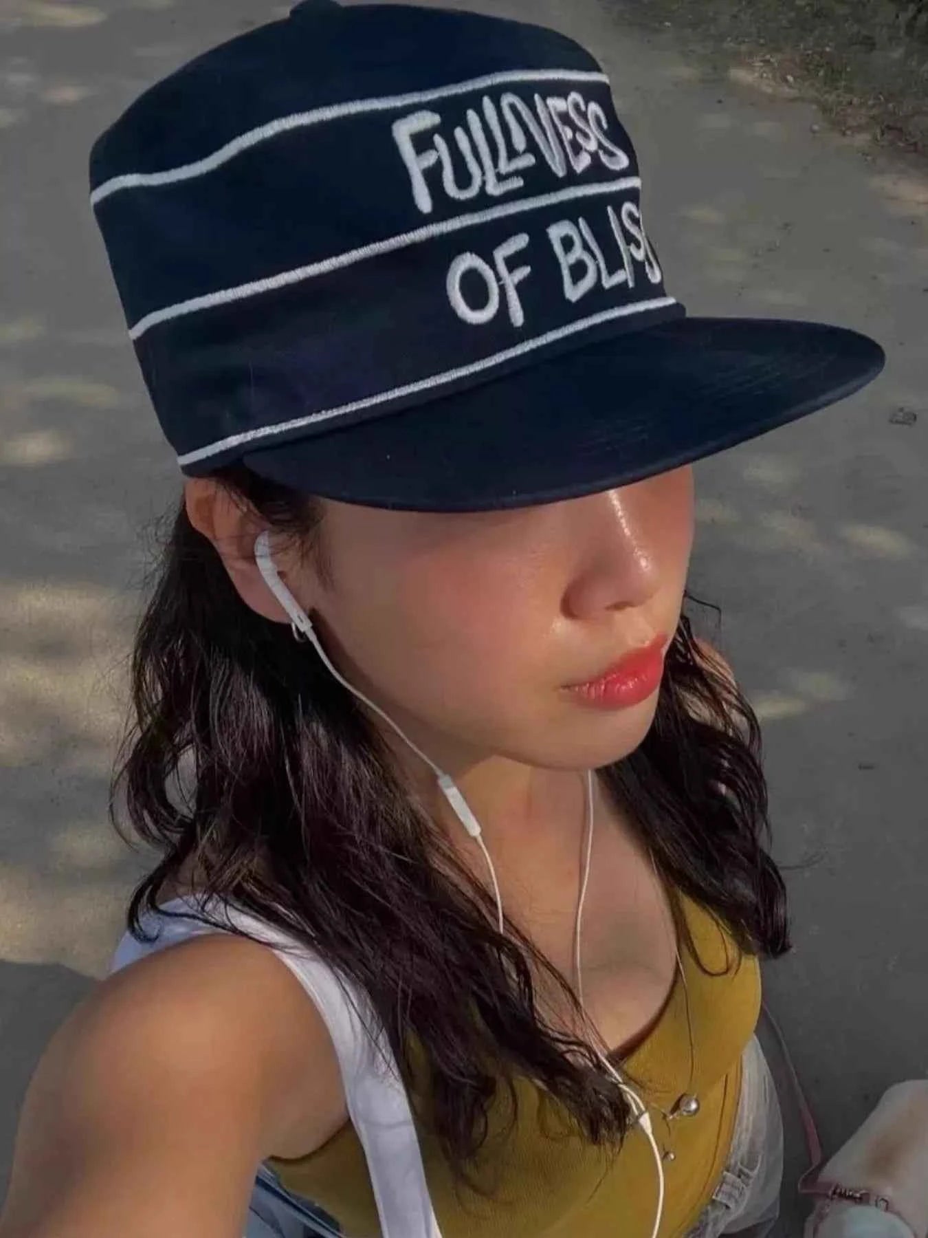 Embroidered Slogan Baseball Cap