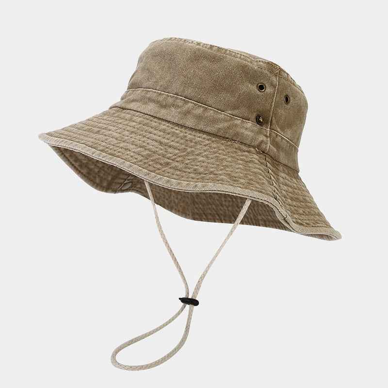 Navy wide-brim hiking sun hat