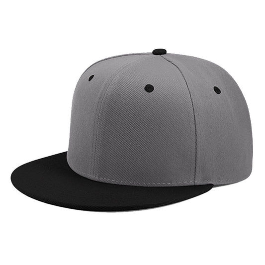 Unisex Solid Color Flat-Brim Snapback Caps product photo 2