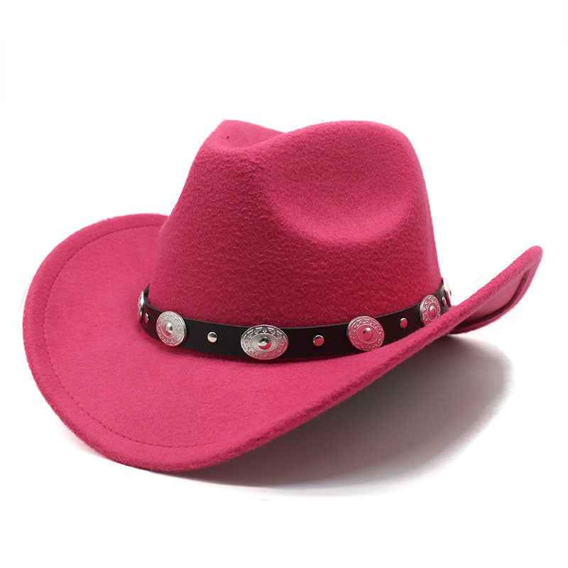 Unisex Woolen Western Cowboy Hats