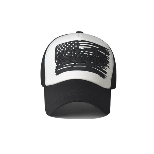 Unisex embroidered mesh trucker cap - product photo 2