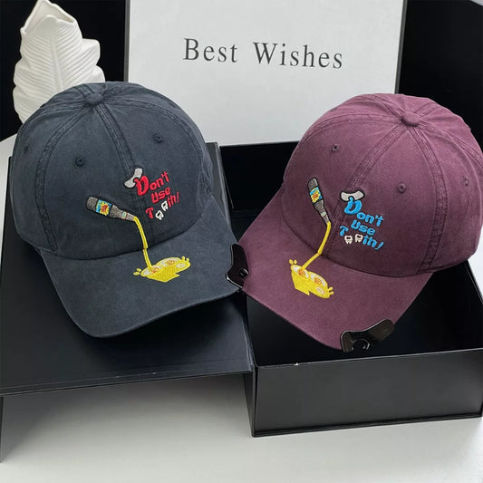 Embroidered cartoon baseball cap - product photo 2