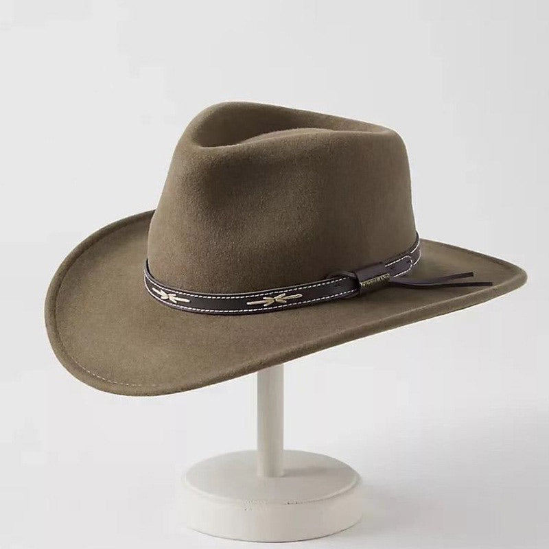 Winter western cowboy hat three-color assortment