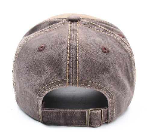 Unisex embroidered cotton washed baseball cap - product photo 2