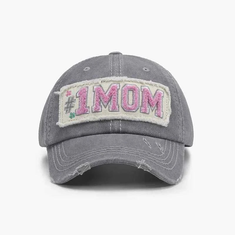 Embroidered Letter Adjustable Cotton Baseball Cap – Camo & Neutrals