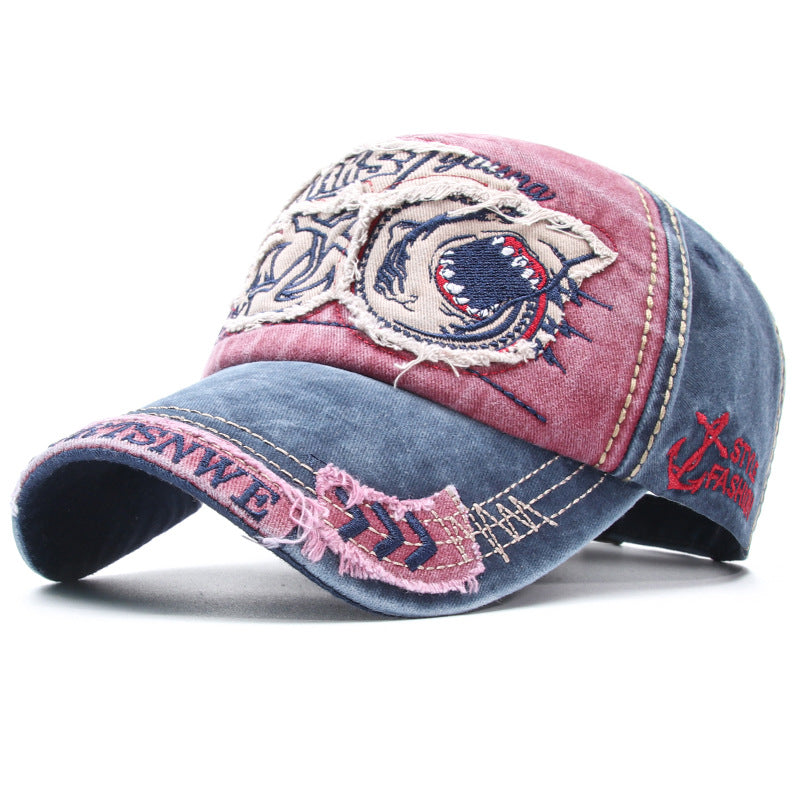 Unisex embroidered cotton washed baseball cap - product photo 9