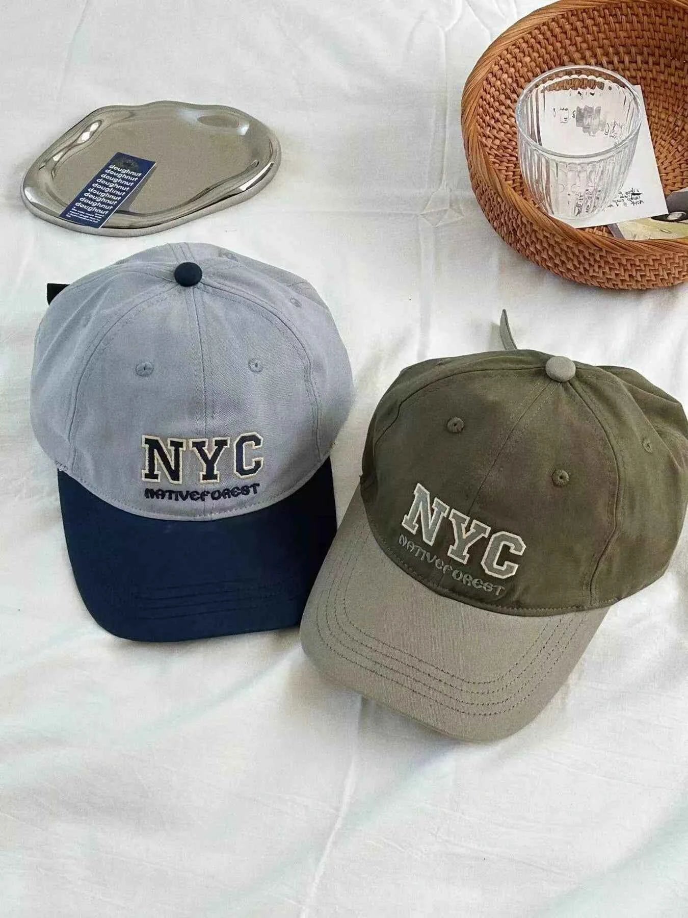 Multi-Color Letter Embroidered Cotton Baseball Cap