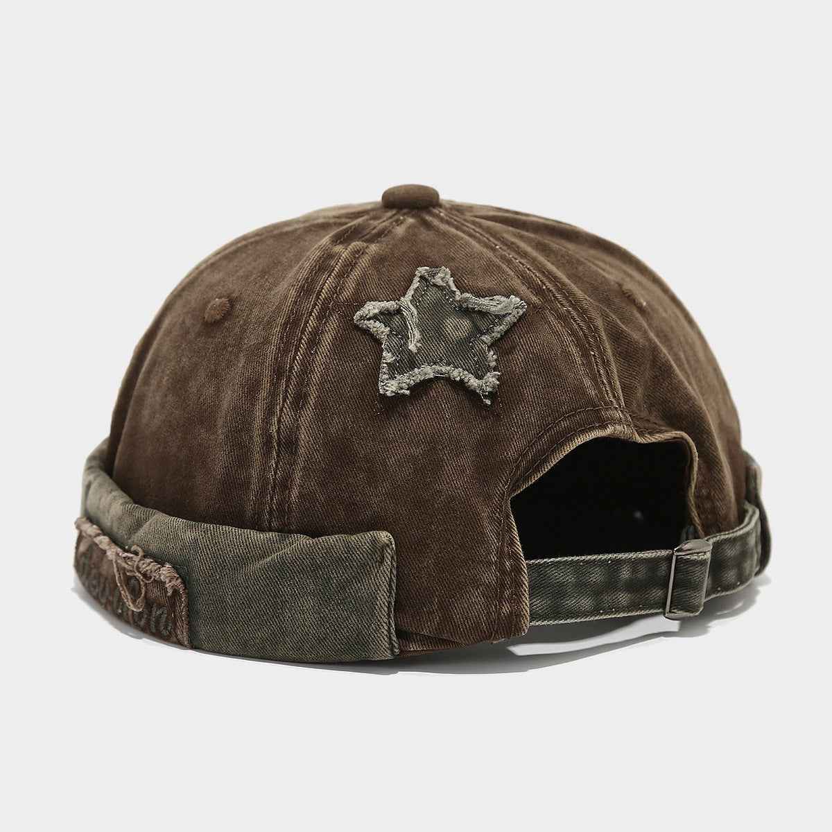 Unisex Vintage Washed Brimless Docker Cap