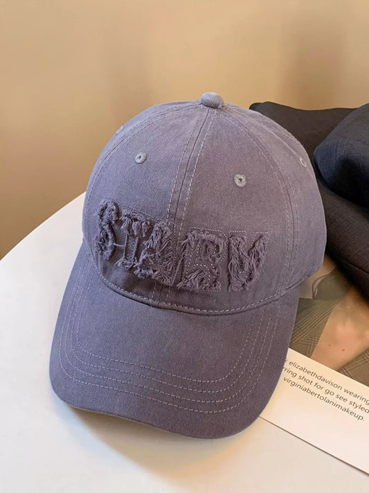 Unisex Frayed Letter Baseball Cap product photo 2