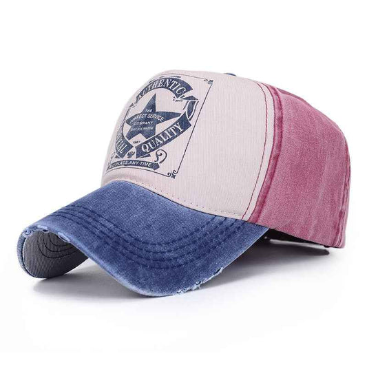 Unisex Printed Five-Star Letter Baseball Cap