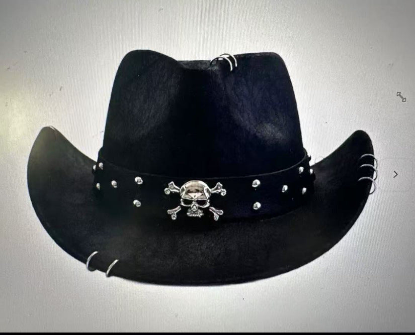 Unisex Curved Edge Western Cowboy Hat
