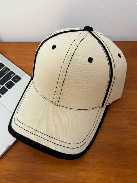 Contrast stitch baseball cap - product photo 2