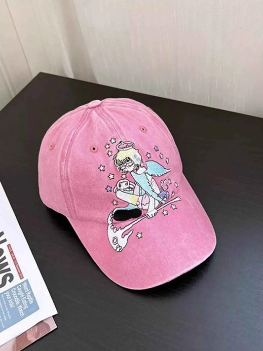 Low-Profile Embroidered Washed Cotton Baseball Cap
