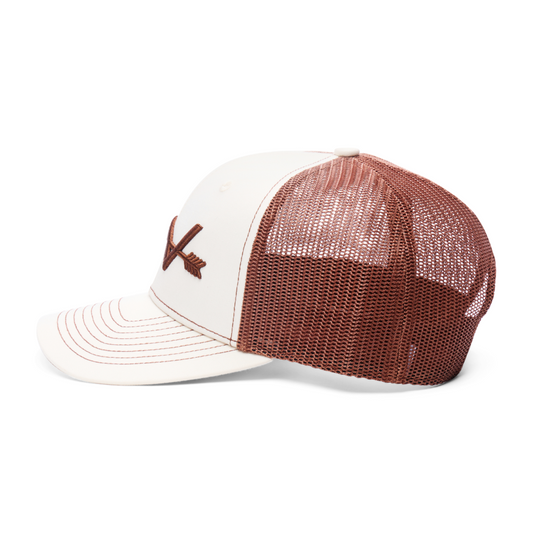 Webb Western Salt Lick cap, side profile showing the mesh back and brim
