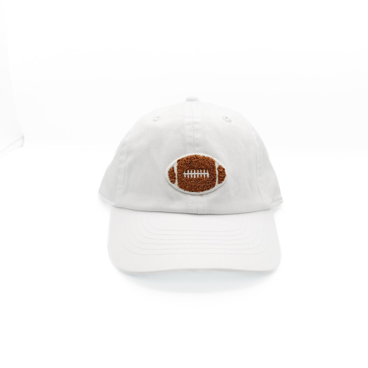 Rey To Z front view of the White football-patch cap