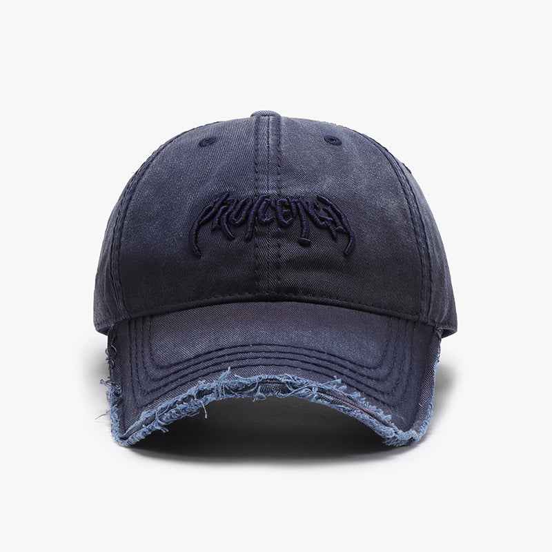 Unisex Letter Three-dimensional Embroidery Soft Top Burr Baseball Cap