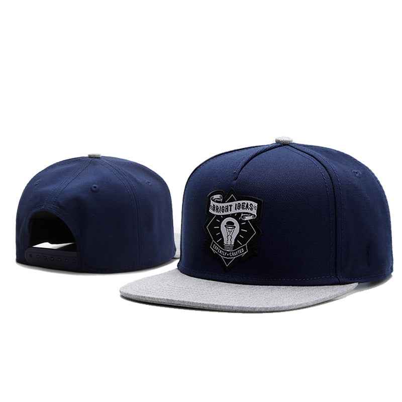 Embroidered-Flat Brim Baseball Cap