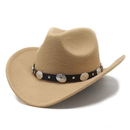 Unisex Woolen Western Cowboy Hats