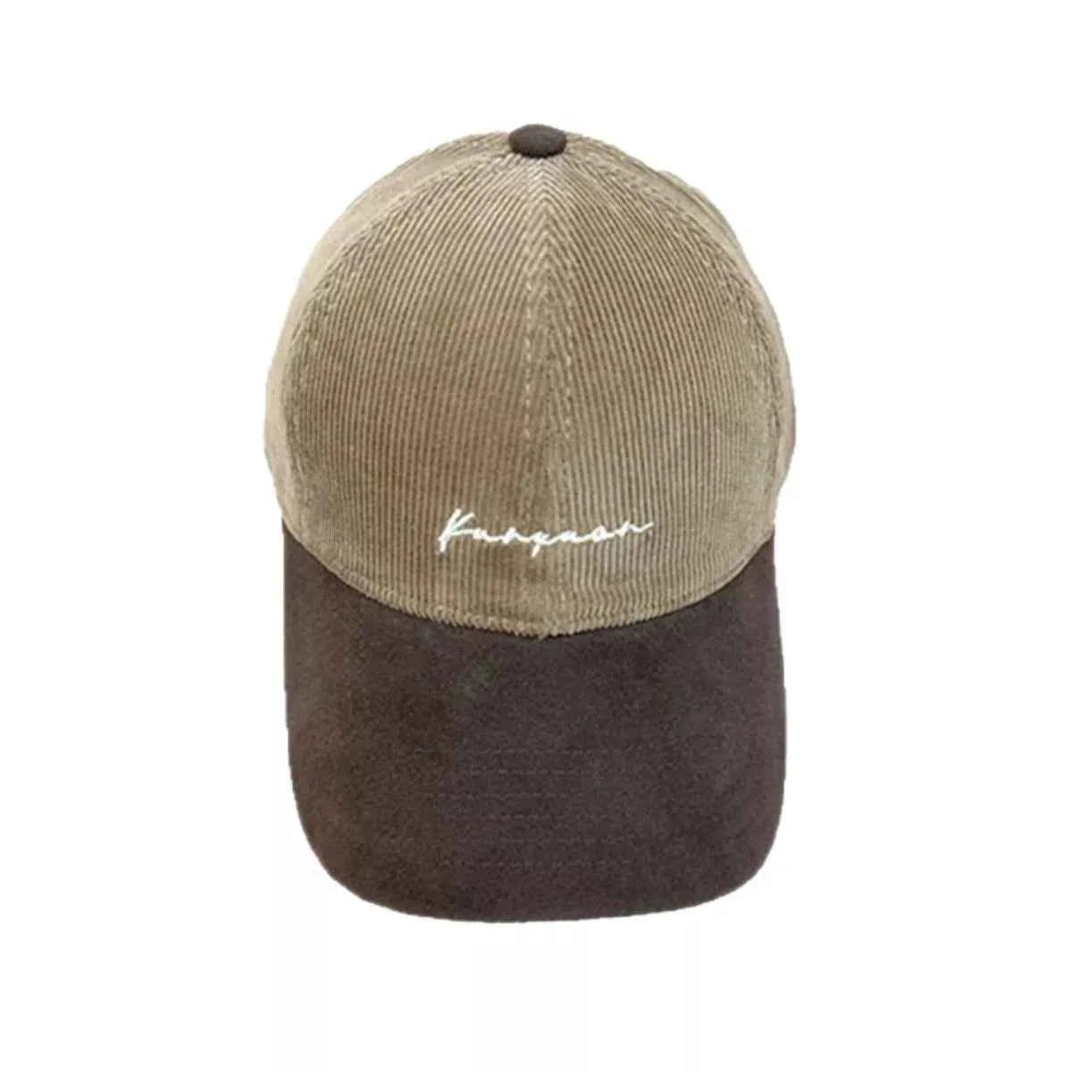 Embroidered Corduroy Baseball Cap