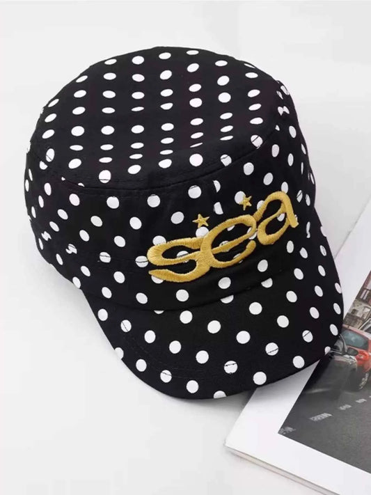 Polka Dot Embroidered Baseball Cap