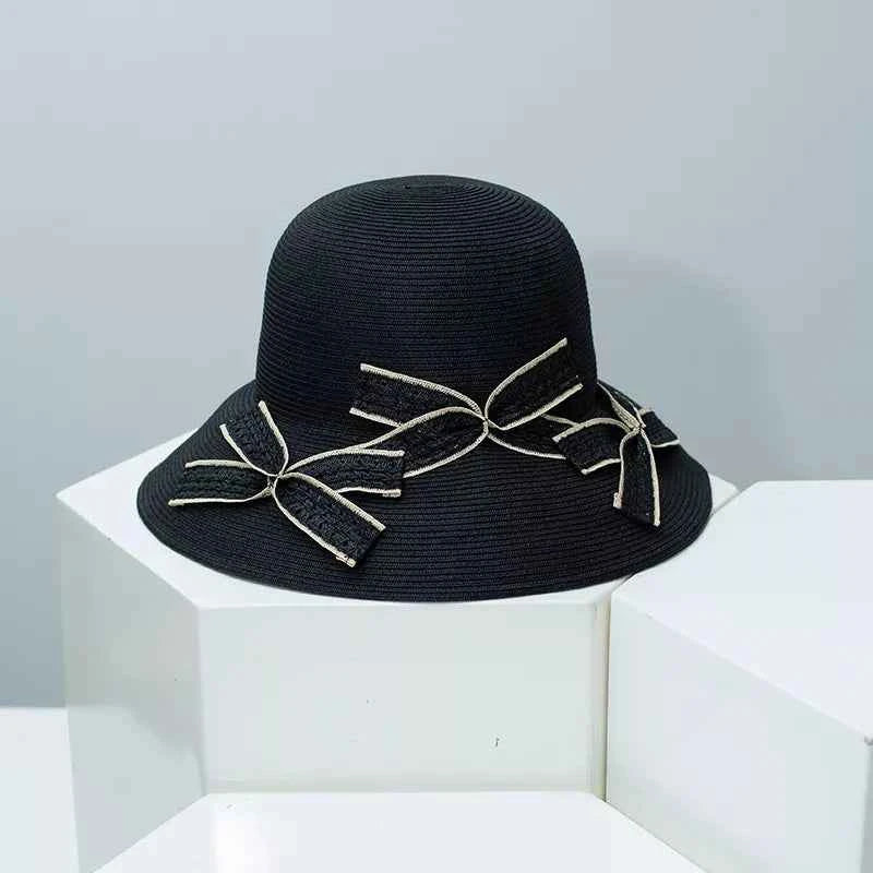 Bowknot Straw Sun Hat