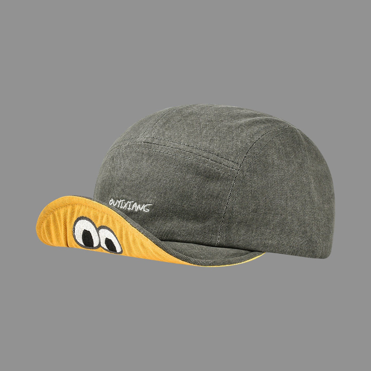 Unisex duckbill cap curved front detail