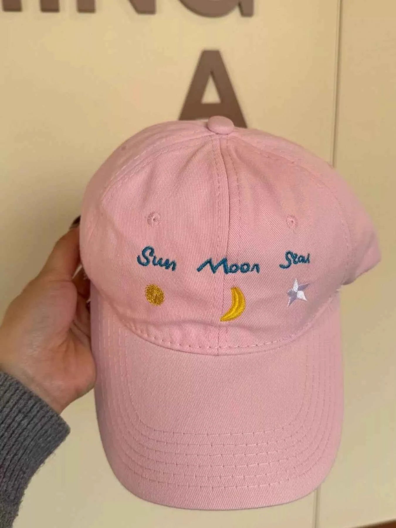 Sun Moon Star Embroidered Baseball Cap