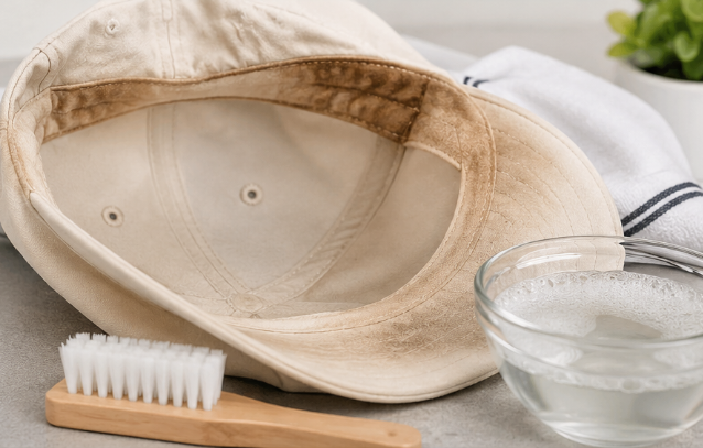 How to Remove Sweat Stains From a Hat Safely