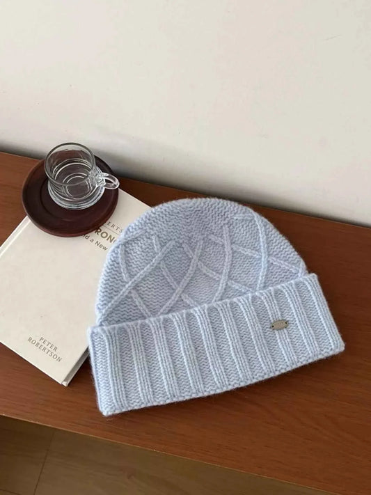 Wool knit beanie hat from Chill Cap Store for a beanie vs. skull cap comparison