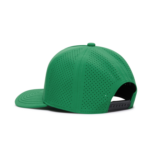 Webb Western Shamrock cap, rear angle showing the adjustable snapback closure