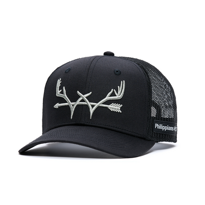 Webb Western Philippians 4:13 (Antler) cap, angled front showing the embroidered front logo