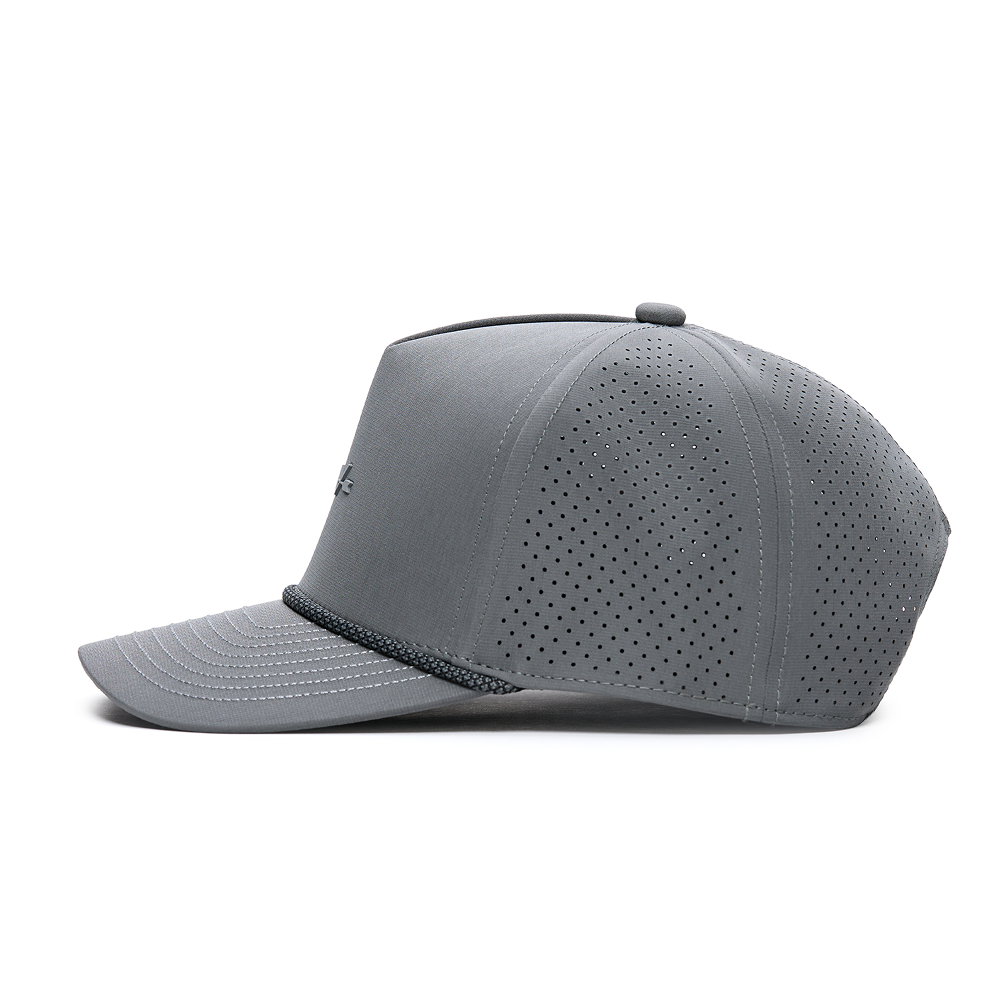 Webb Western Stealth (Gray) cap, opposite side showing the perforated panels
