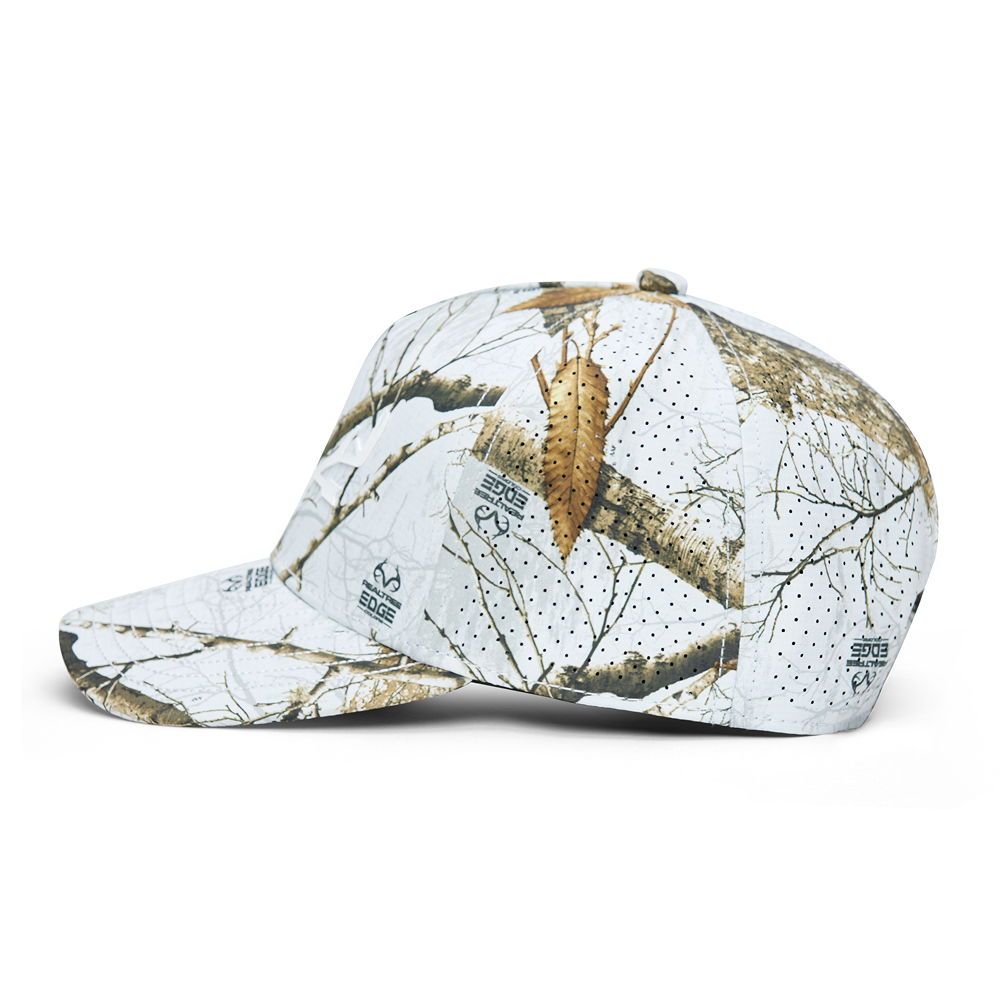 Webb Western Realtree EDGE® (Snow) cap, opposite side showing the perforated panels