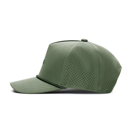 Webb Western Stealth (Olive) cap, opposite side showing the perforated panels
