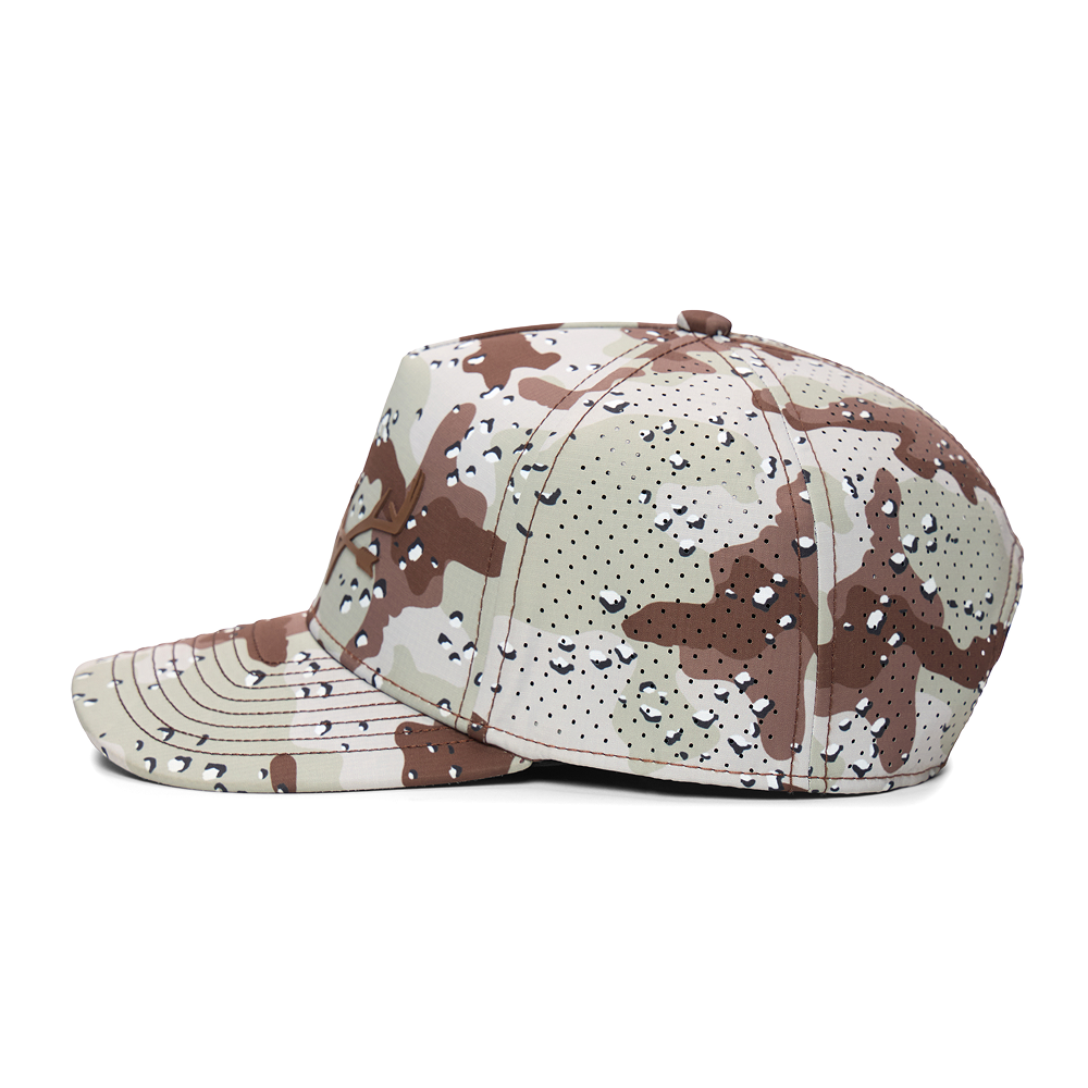 Webb Western Desert Storm cap, opposite side showing the perforated panels