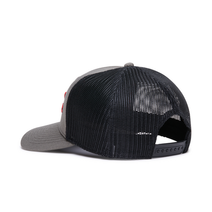 Webb Western Rancher cap, rear angle showing the mesh panels and snapback closure