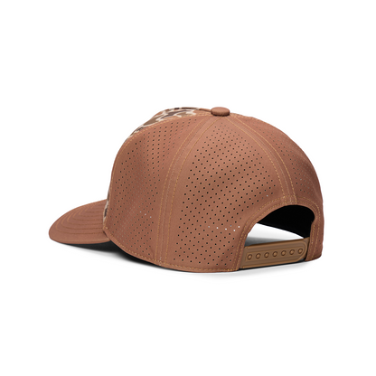 Webb Western Copper Cattail cap, rear angle showing the adjustable snapback closure