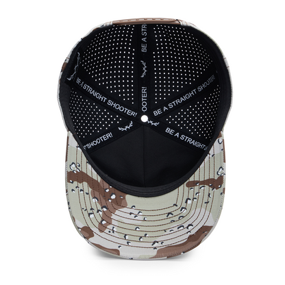 Webb Western Desert Storm cap, interior view showing the sweatband and crown seams