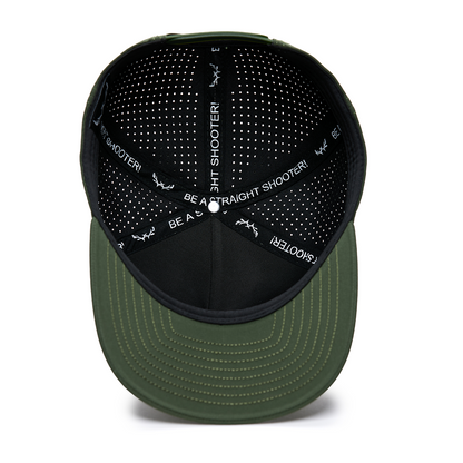 Webb Western Timberline cap, interior view showing the sweatband and crown seams