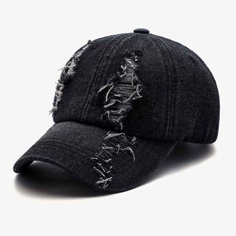 Unisex Distressed Washed Denim Baseball Caps