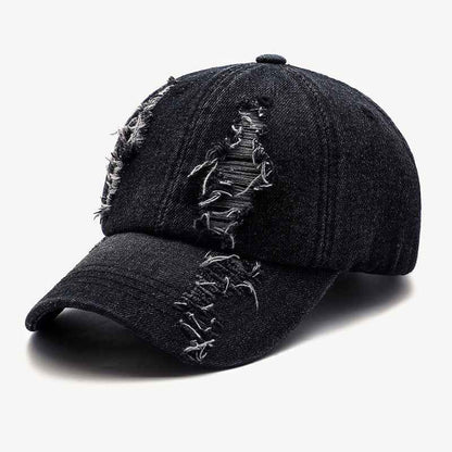Unisex Distressed Washed Denim Baseball Caps