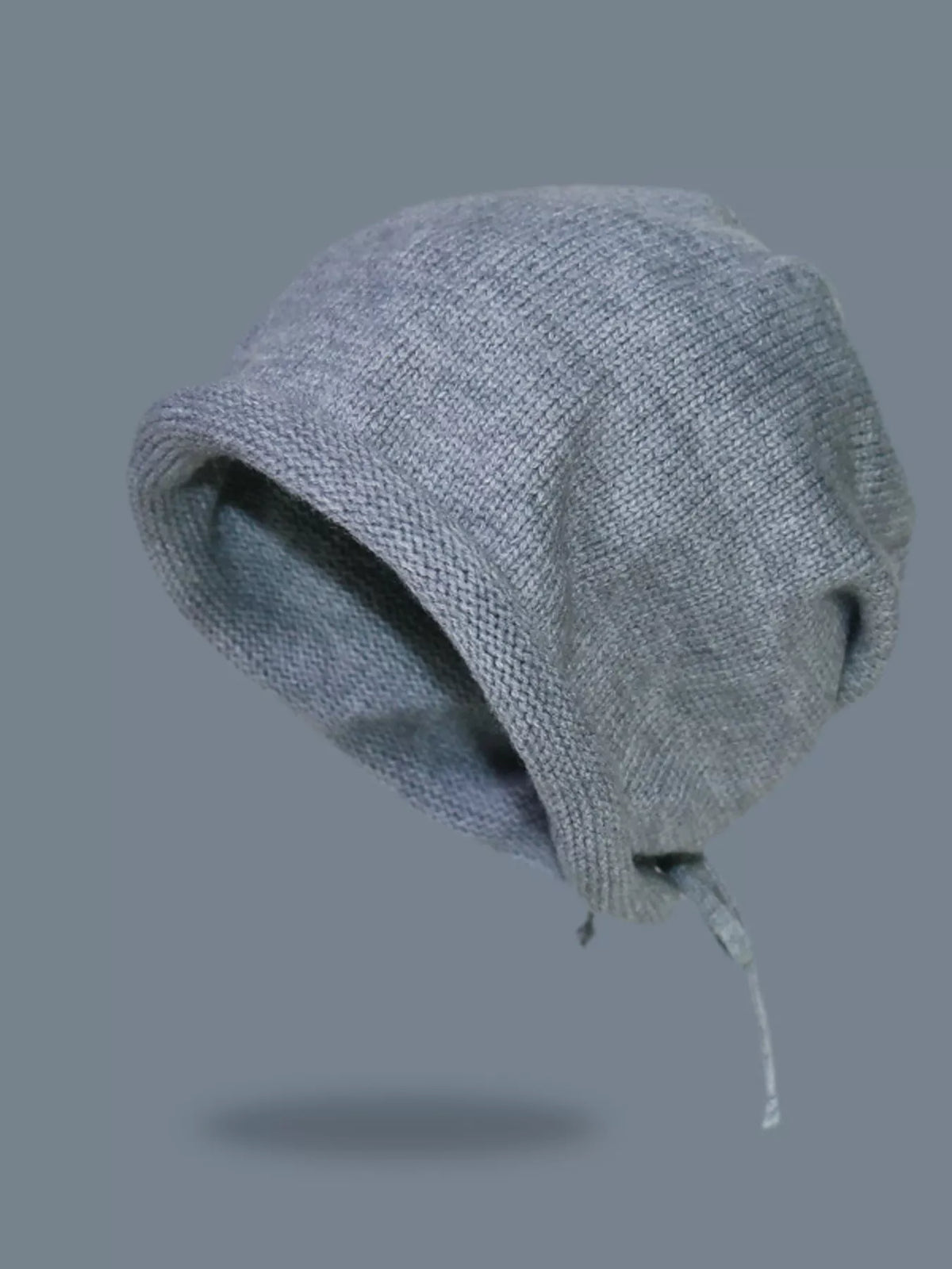 Unisex Black Soft Knit Beanie Hat outfit styling detail photo 10
