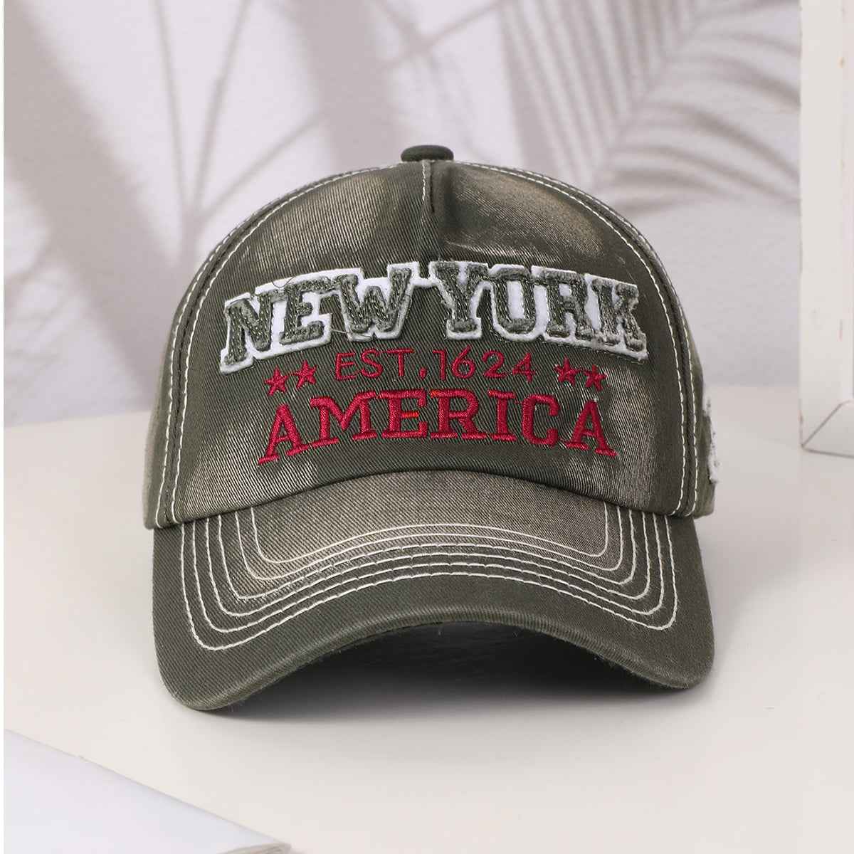Dark blue embroidered NY baseball cap