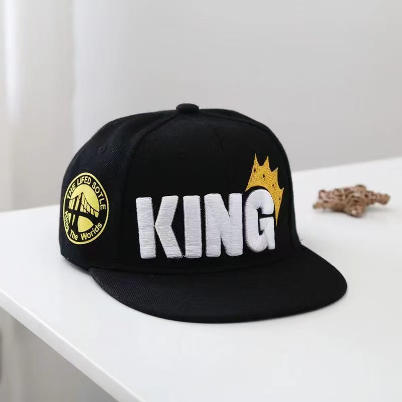 White graphic lettering snapback cap product view