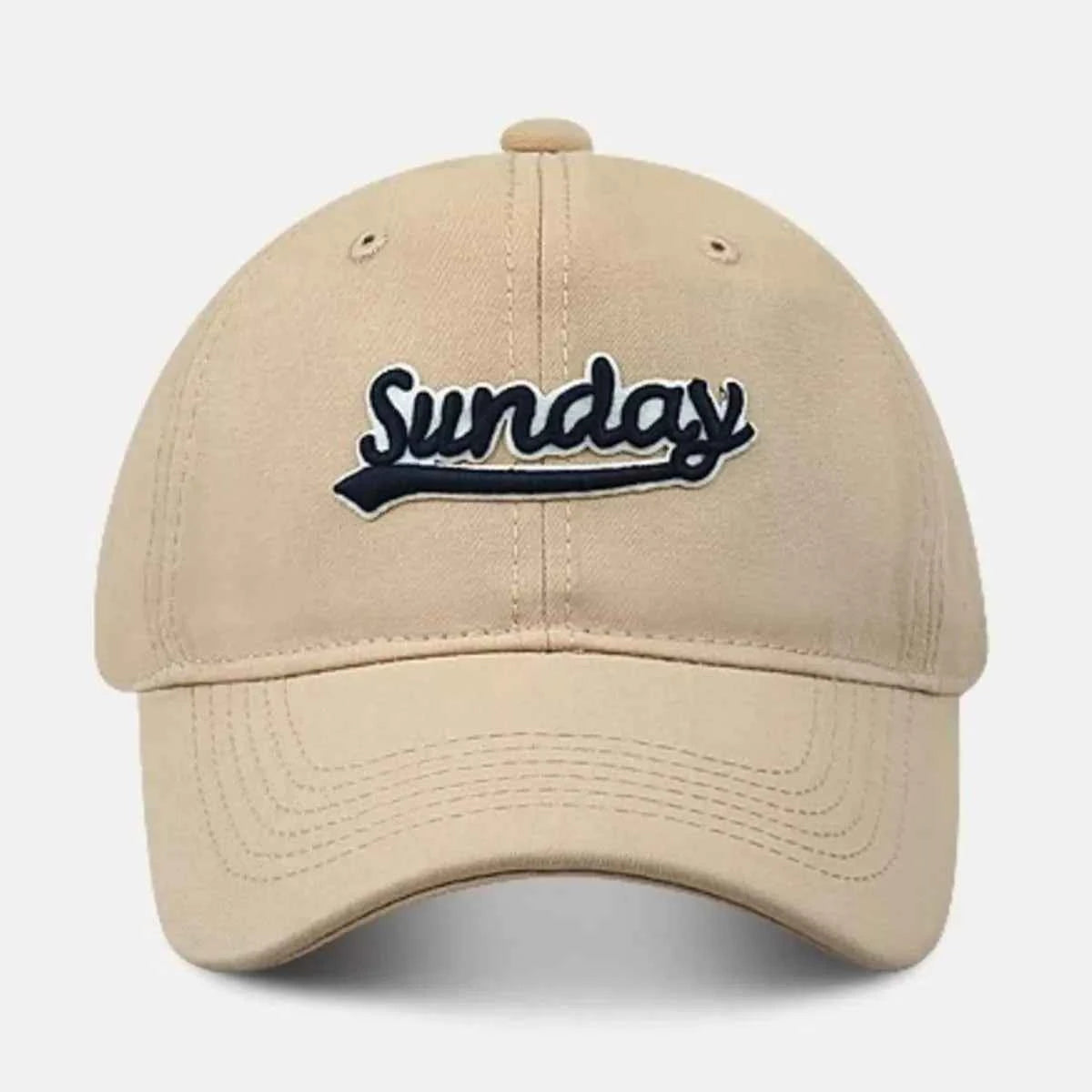 Casual "Sunday" Embroidered Baseball Cap