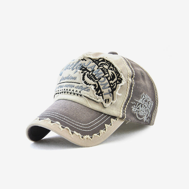 Unisex Vintage Tiger Embroidered Baseball Caps