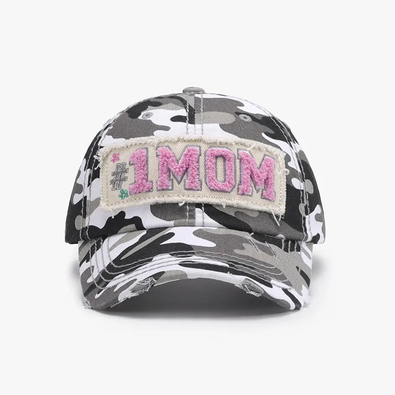 Embroidered Letter Adjustable Cotton Baseball Cap
