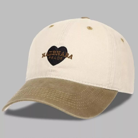 Vintage washed heart baseball cap - product photo 4